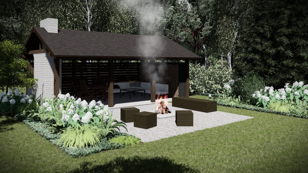 Ogród w lesie II 02