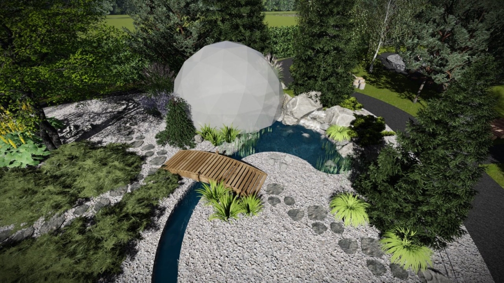 Projekt ogród ze stawem 5