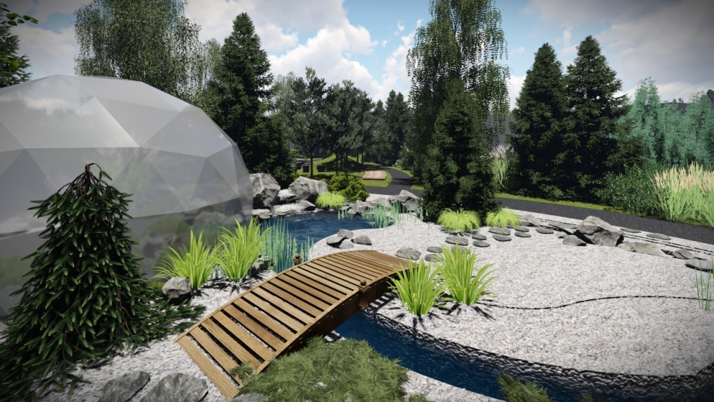 Projekt ogród ze stawem 7