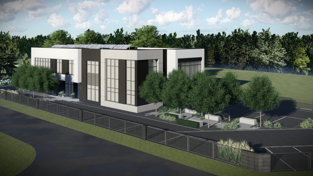 zagospodarowanie wokół biurowca 1