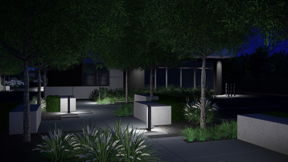 zagospodarowanie wokół biurowca 12