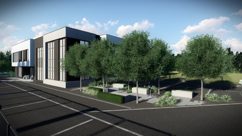 zagospodarowanie wokół biurowca 2