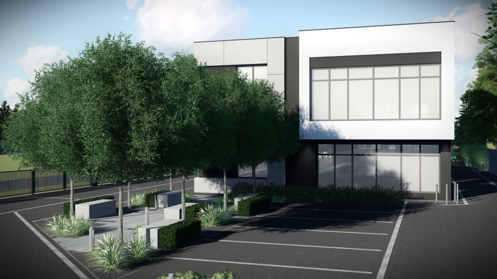 zagospodarowanie wokół biurowca 4